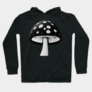 Black and White Spotted Mushroom Hoodie